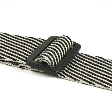 AMUMU Black White Tweed  Guitar Strap -CO28W-BW